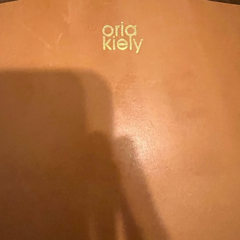 Oria Kiely Brown Floral Embroidered bucket Tote Bag - Picture 3 of 5